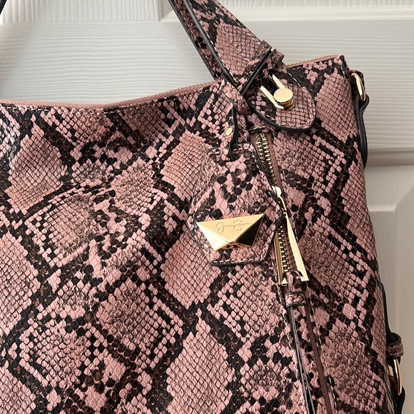 Jessica Simpson Roxanne Python Satchel - Picture 4 of 16